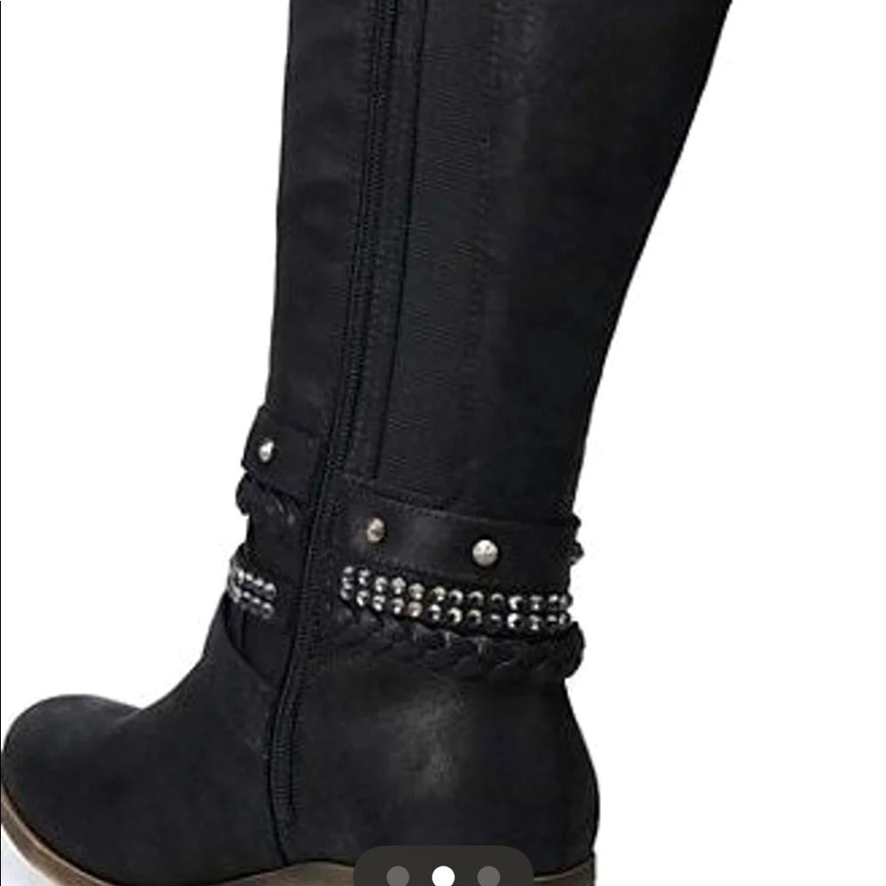 Knee high biker boots size 8
